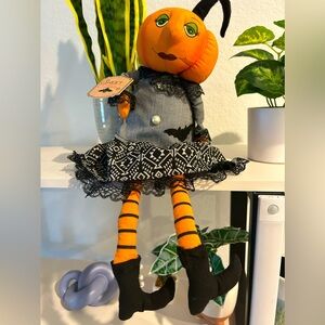 Sweet Street lady pumpkin stuffed doll!